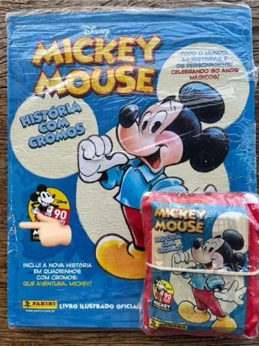 Album MICKEY - 90 anos + 20 pacotinhos