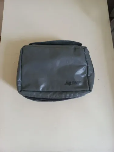 Necesserie couro  Cinza