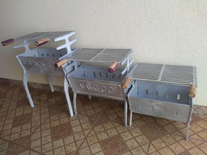 Churrasqueira de alumínio desmontável apartir 220 reais avista Promoção
