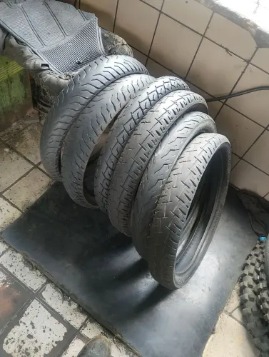 Pneus aro 18 para CG, YBR ja deixo montado modelo com camara 