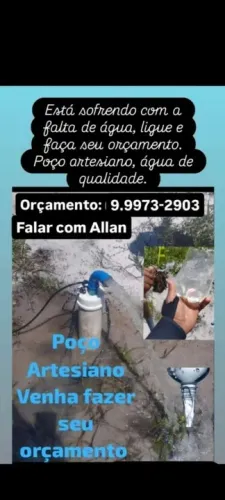 Poço artesiano venha fazer seu orçamento