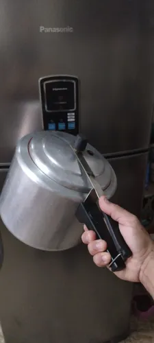 Panela de pressão 10 litros panela antiga alumínio grosso 