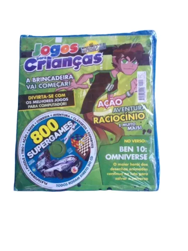 Cd De Jogos Para Crianças Dvs Supergames BEN 10 E MUITO MAIS Rodam Do Cd  L20AIS Rodam Do 