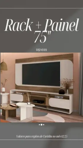Promoção Rack + Painel 75'' - 25/02/25