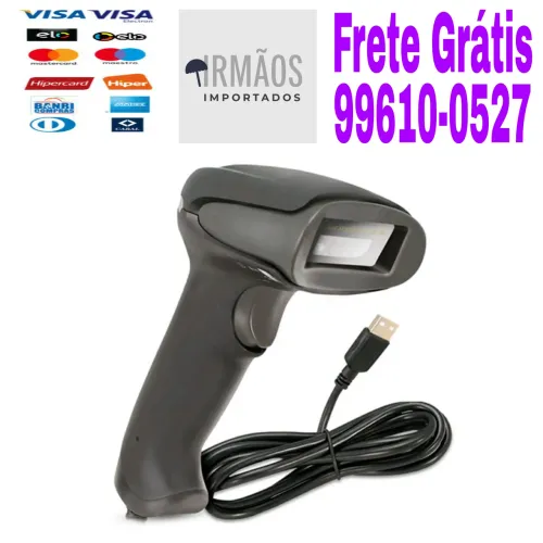 Leitor de Código de Barras com Fio Durawell