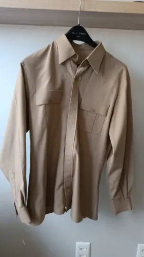 Camisa Bege Manga Longa - Exército - Tamanho M