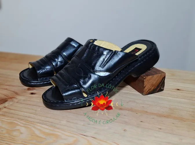 Chinelo Masculino Ortopédico Ranster - Couro Legítimo (Novo)Tam.42 
