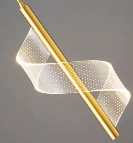 Pendente LED Espiral Acrílica 5W Moderna Lâmpada de cabeceira, Iluminação interior, Quarto