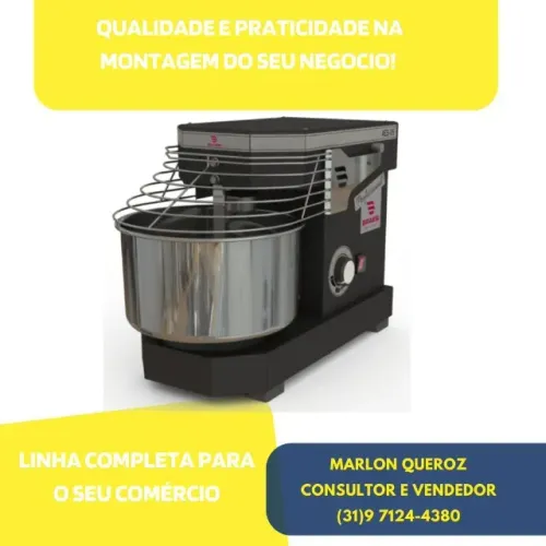 Masseira Espiral 5KG Braesi Nova 10 velocidades