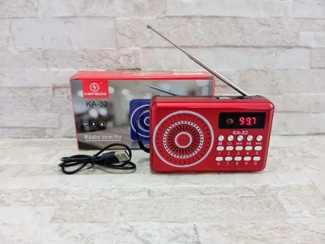 Radio Digital Portátil Usb Bluetooth Recarregável