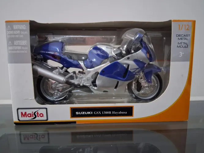 Miniatura Moto Maisto Suzuki GSX 1300R Hayabusa - Escala: 1/12