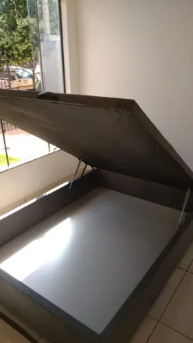 Cama Box de casal com baú