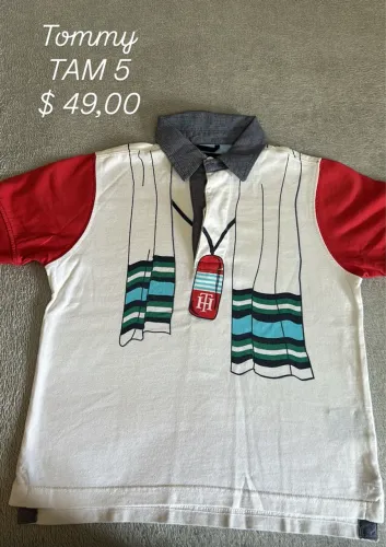 Camiseta Polo Infantil Tommy TAM 5