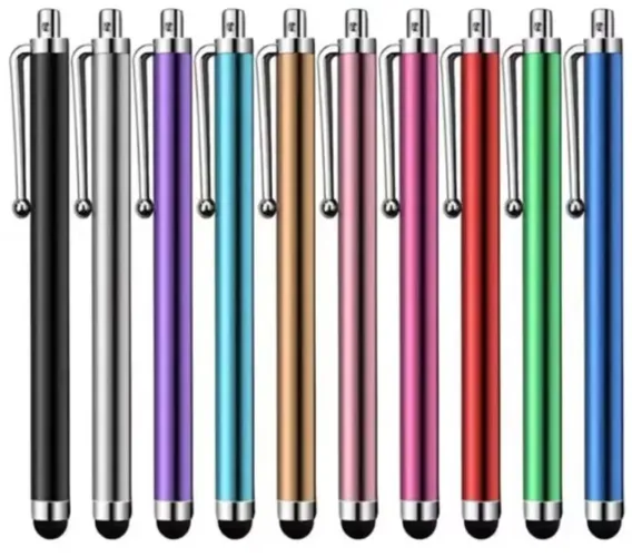 Kit com 10 unidades - Caneta Stylus Universal para Tablet e Celular