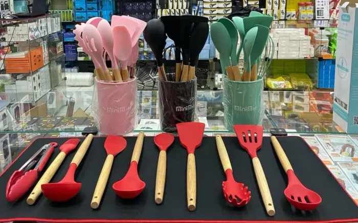 Kit de Utensílios de Silicone para Cozinha - 10 Peças