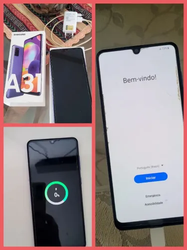 Samsung celular usado e conservado e com capa