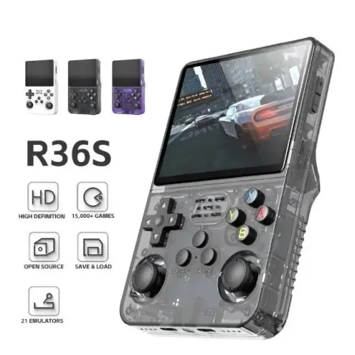 Console Portátil R36S - 21 Emuladores - 15.000+ Jogos