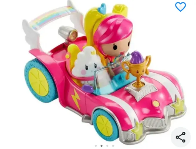 Conjunto Brinquedo Veículo Carro Carrinho Barbie Em Um Mundo De Video Game Hero - Mattel