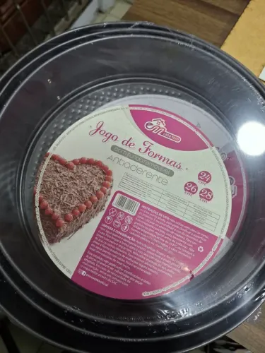 Jogo de Formas Antiaderente com Fundo Removível
