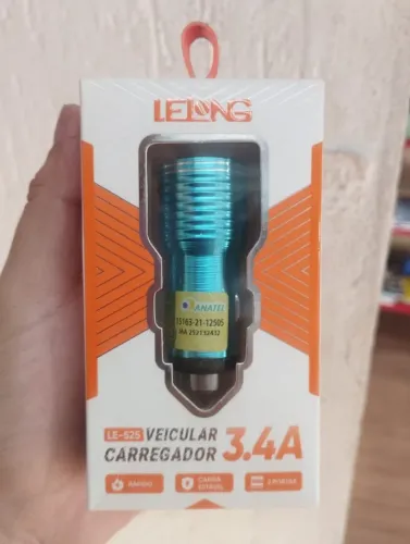 Carregador Veicular- 3.4A com 2 Portas USB