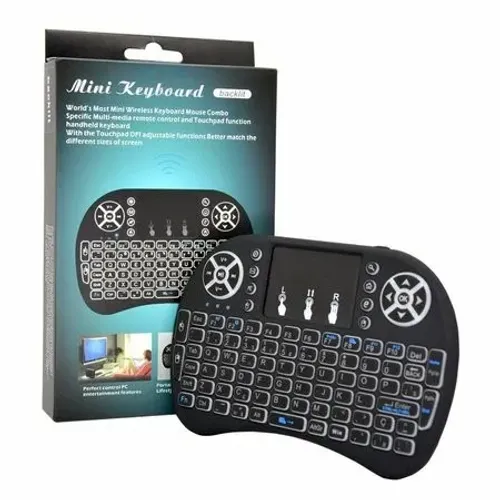 Mini Teclado Wireless Mini Keyboard Usb Sem fio com Touch Pad