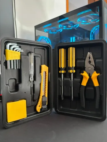 Kit de Ferramentas Titânio 12 Peças - Compacto e Resistente