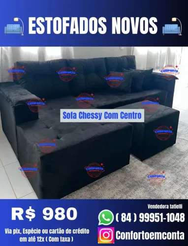 Sofá Chessy Com Centro - Novo diretamente da fábrica 