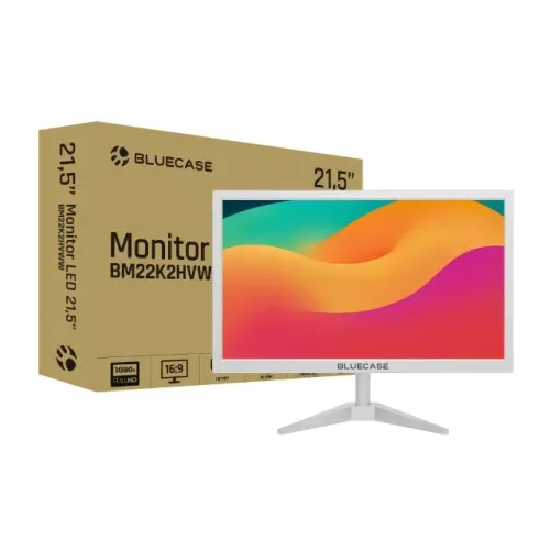 Monitor Bluecase 21.5'' Branco 75hz Tn Full Hd Hdmi 127/220v