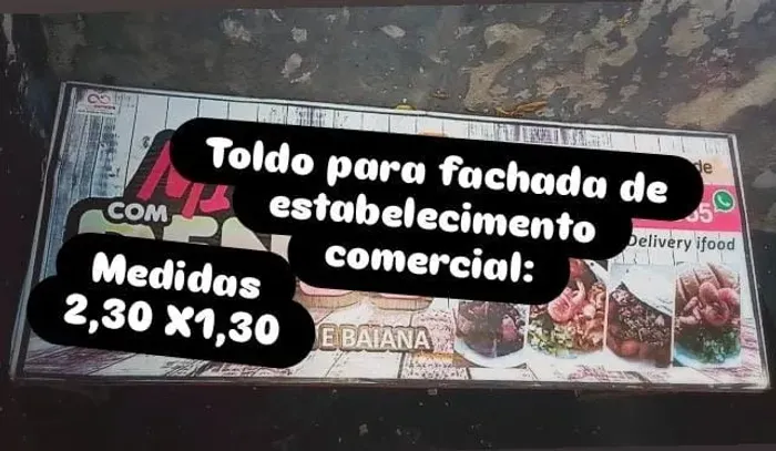 Toldo para estabelecimento 