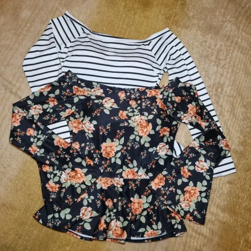 combo 2 blusas peplum