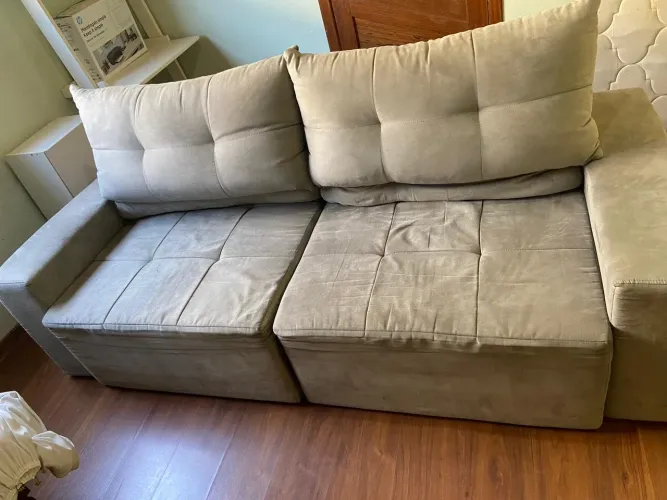 Sofá 02 Lugares Retrátil - Medida 2,20m