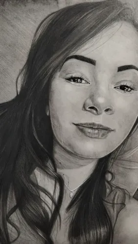 Desenho realismo em grafite