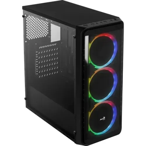 Gabinete Gamer Aerocool Window SL-5200 *Com 3 Fans Led Rgb Controlável* - ATX - WZetta