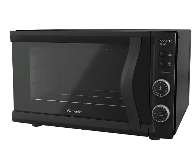 Forno Elétrico Mueller 44 Litros Sonetto Stile Preto