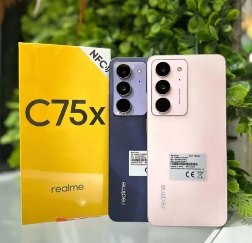 Realme c75x 4G NFC 256/08 Lacrado Capa Película + Entrega Grátis 