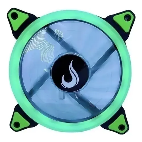 Cooler Fan 120mm Rise Mode Galaxy Led Green *Molex - WZetta
