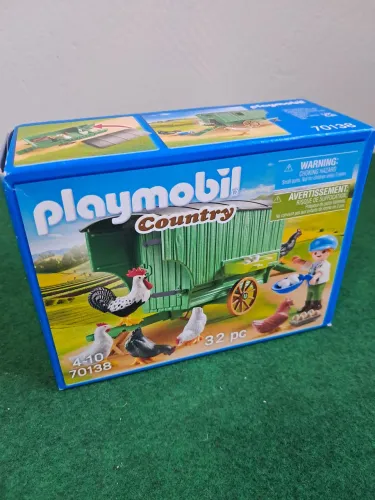 Playmobil - Carrinho das Galinhas da Fazenda