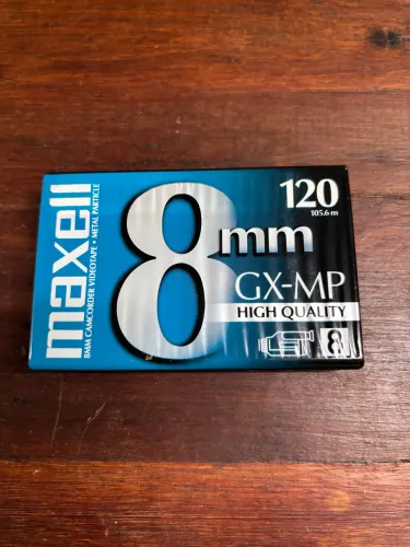 Fita para Filmadora 8mm - Maxell GX-MP 120 (LACRADA)