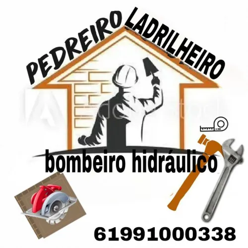 Pedreiro ladrilheiro bombeiro hidráulico