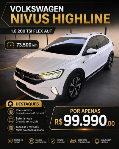 Volkswagen Nivus Highline 1.0 200 TSI Flex AUT 2021