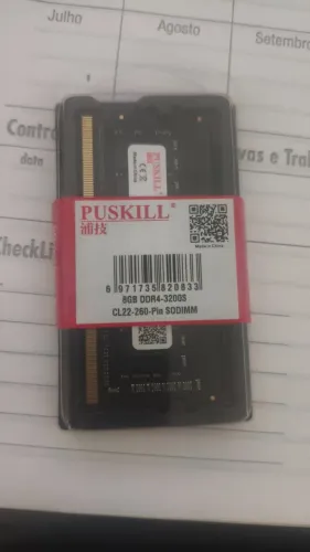 Memória RAM 8GB DDR4 3200MHz SODIMM Notebook PUSKILL Nova