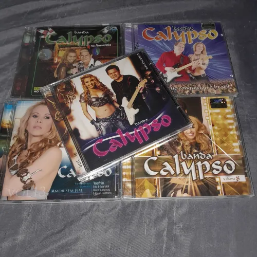Kit 3 cds banda Calypso- leia