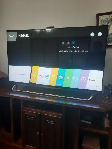 Família muda, vende TV LG65UB9500, ótimo estado.