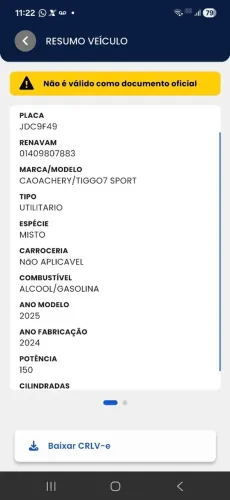 Chery Tiggo 7 Sport 1.5 Turbo Flex 16V Aut. 2025