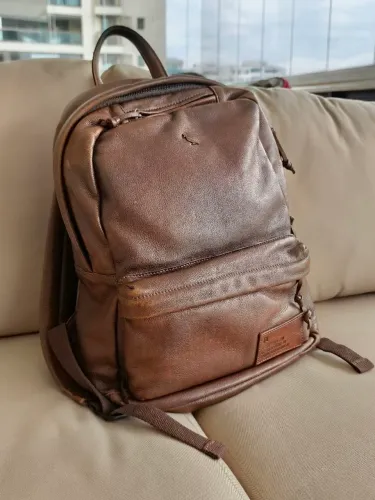 Mochila de couro da Reserva - ótimo estado