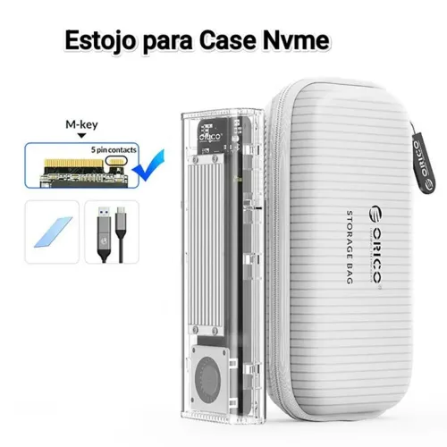 Estojo Orico para Case M.2 Branco Novo Promoção