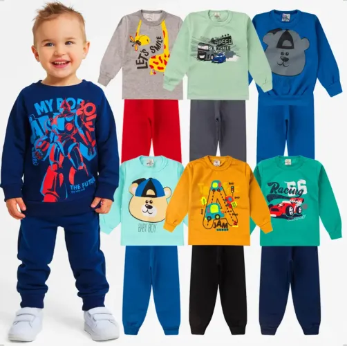 Kit 8 conjunto infantil menino
