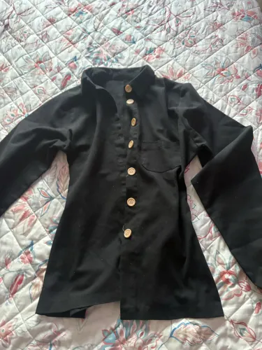 Conjunto em linho preto