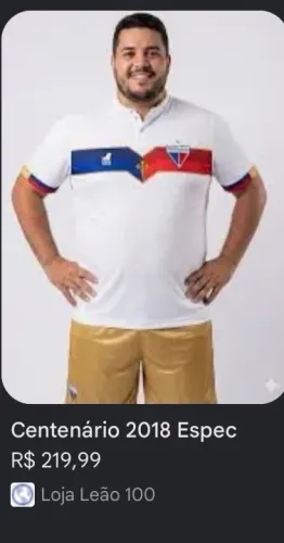 Blusa Fortaleza FC centenário original 