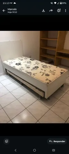 Cama box com auxiliar